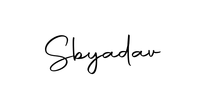 Make a beautiful signature design for name Sbyadav. With this signature (Autography-DOLnW) style, you can create a handwritten signature for free. Sbyadav signature style 10 images and pictures png