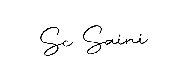 You should practise on your own different ways (Autography-DOLnW) to write your name (Sc Saini) in signature. don't let someone else do it for you. Sc Saini signature style 10 images and pictures png