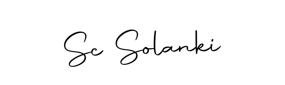 How to make Sc Solanki name signature. Use Autography-DOLnW style for creating short signs online. This is the latest handwritten sign. Sc Solanki signature style 10 images and pictures png
