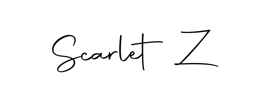 How to make Scarlet Z signature? Autography-DOLnW is a professional autograph style. Create handwritten signature for Scarlet Z name. Scarlet Z signature style 10 images and pictures png