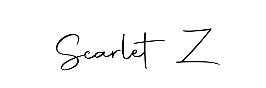 How to make Scarlet Z signature? Autography-DOLnW is a professional autograph style. Create handwritten signature for Scarlet Z name. Scarlet Z signature style 10 images and pictures png