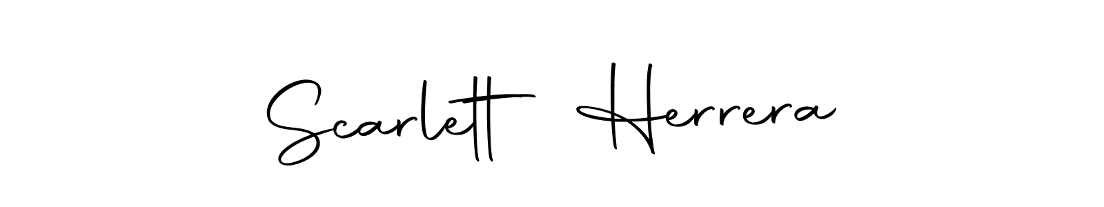 How to make Scarlett Herrera signature? Autography-DOLnW is a professional autograph style. Create handwritten signature for Scarlett Herrera name. Scarlett Herrera signature style 10 images and pictures png