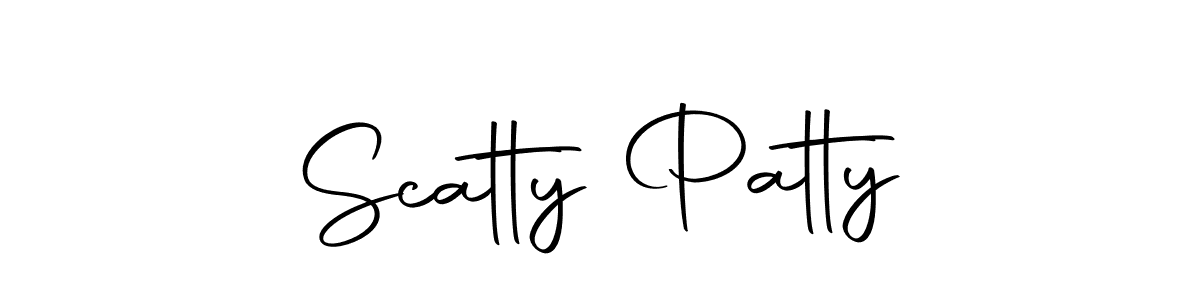 Design your own signature with our free online signature maker. With this signature software, you can create a handwritten (Autography-DOLnW) signature for name Scatty Patty. Scatty Patty signature style 10 images and pictures png