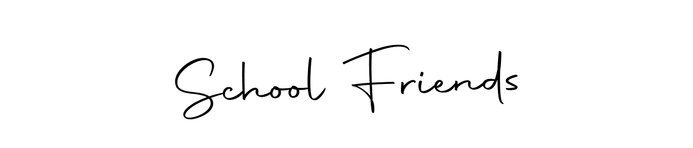 Make a beautiful signature design for name School Friends. With this signature (Autography-DOLnW) style, you can create a handwritten signature for free. School Friends signature style 10 images and pictures png