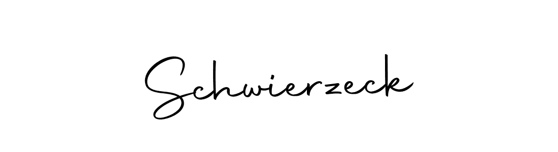 Design your own signature with our free online signature maker. With this signature software, you can create a handwritten (Autography-DOLnW) signature for name Schwierzeck. Schwierzeck signature style 10 images and pictures png