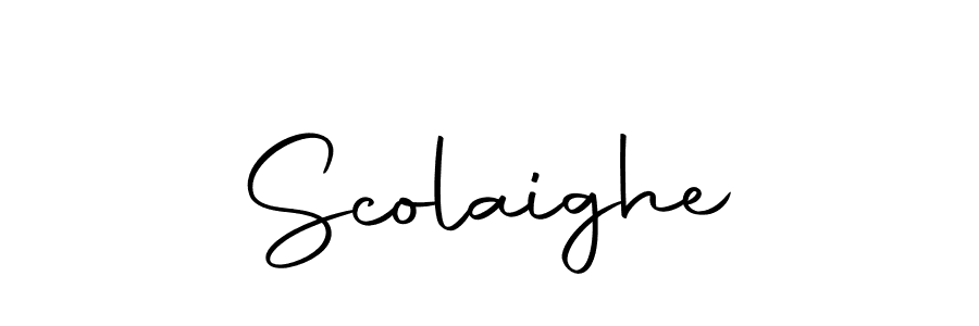 Create a beautiful signature design for name Scolaighe. With this signature (Autography-DOLnW) fonts, you can make a handwritten signature for free. Scolaighe signature style 10 images and pictures png