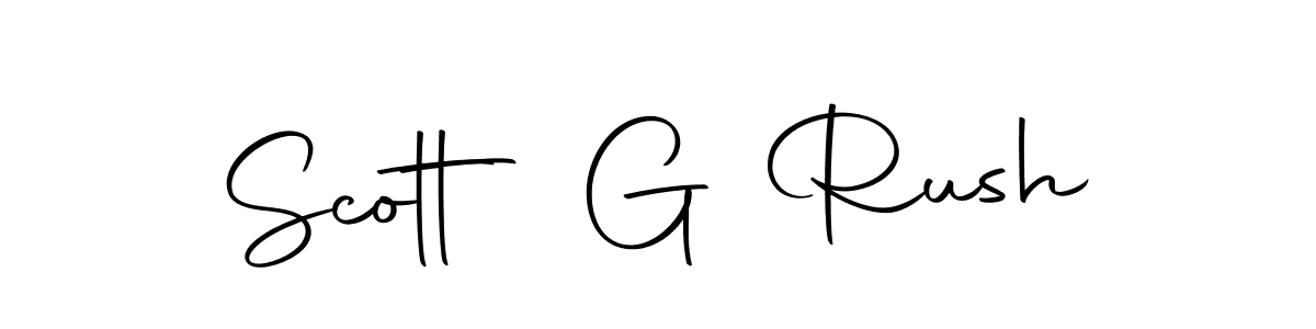 How to make Scott G Rush signature? Autography-DOLnW is a professional autograph style. Create handwritten signature for Scott G Rush name. Scott G Rush signature style 10 images and pictures png