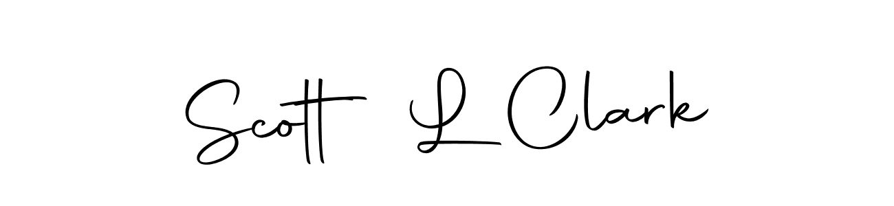 You should practise on your own different ways (Autography-DOLnW) to write your name (Scott L Clark) in signature. don't let someone else do it for you. Scott L Clark signature style 10 images and pictures png