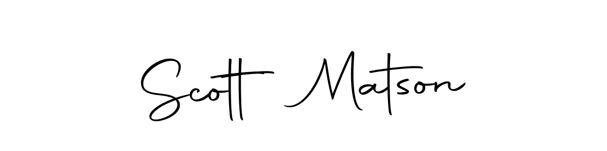 How to make Scott Matson name signature. Use Autography-DOLnW style for creating short signs online. This is the latest handwritten sign. Scott Matson signature style 10 images and pictures png