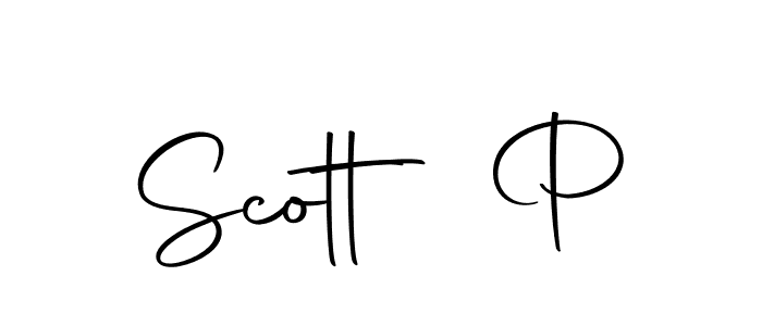 Use a signature maker to create a handwritten signature online. With this signature software, you can design (Autography-DOLnW) your own signature for name Scott P. Scott P signature style 10 images and pictures png