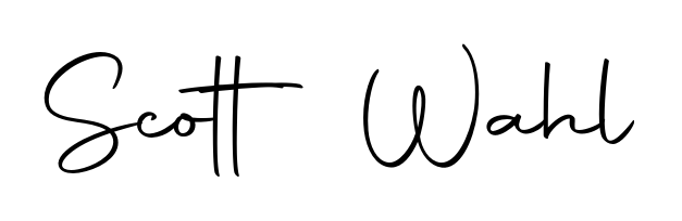Discover how Scott Wahl looks in an executive cursive font (Autography-DOLnW). Perfect for legal documents, invoices, and certificates. Scott Wahl signature style 10 images and pictures png