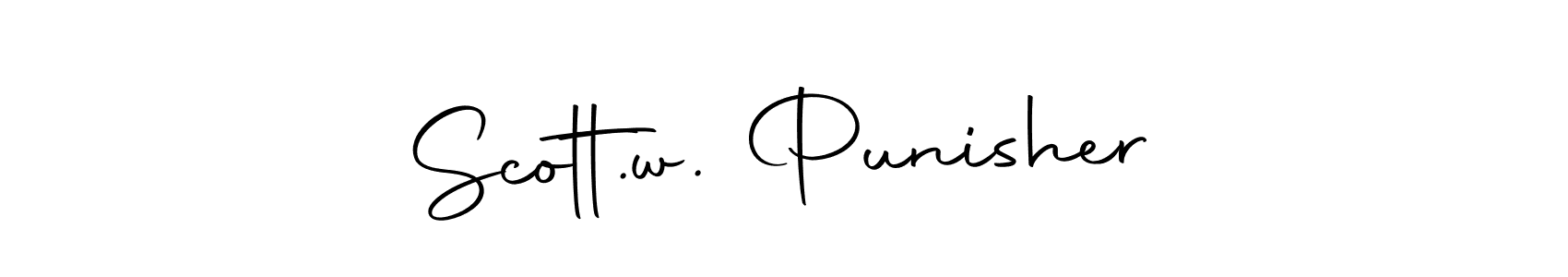 Also we have Scott.w. Punisher name is the best signature style. Create professional handwritten signature collection using Autography-DOLnW autograph style. Scott.w. Punisher signature style 10 images and pictures png