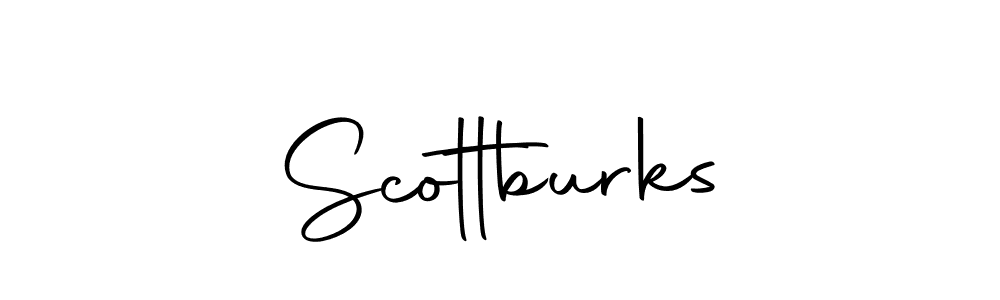 How to make Scottburks signature? Autography-DOLnW is a professional autograph style. Create handwritten signature for Scottburks name. Scottburks signature style 10 images and pictures png