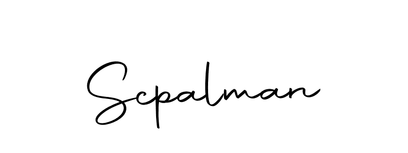 Create a beautiful signature design for name Scpalman. With this signature (Autography-DOLnW) fonts, you can make a handwritten signature for free. Scpalman signature style 10 images and pictures png