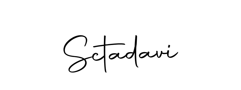 The best way (Autography-DOLnW) to make a short signature is to pick only two or three words in your name. The name Sctadavi include a total of six letters. For converting this name. Sctadavi signature style 10 images and pictures png