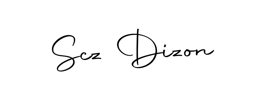 Also we have Scz Dizon name is the best signature style. Create professional handwritten signature collection using Autography-DOLnW autograph style. Scz Dizon signature style 10 images and pictures png