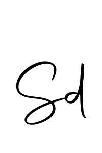 Make a beautiful signature design for name Sd. With this signature (Autography-DOLnW) style, you can create a handwritten signature for free. Sd signature style 10 images and pictures png