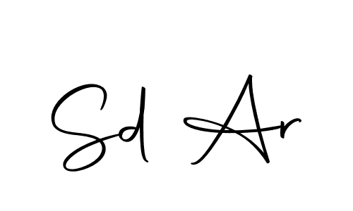 You should practise on your own different ways (Autography-DOLnW) to write your name (Sd Ar) in signature. don't let someone else do it for you. Sd Ar signature style 10 images and pictures png