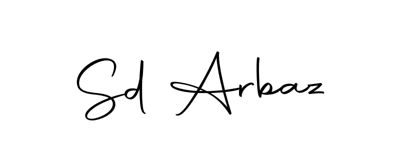 Create a beautiful signature design for name Sd Arbaz. With this signature (Autography-DOLnW) fonts, you can make a handwritten signature for free. Sd Arbaz signature style 10 images and pictures png