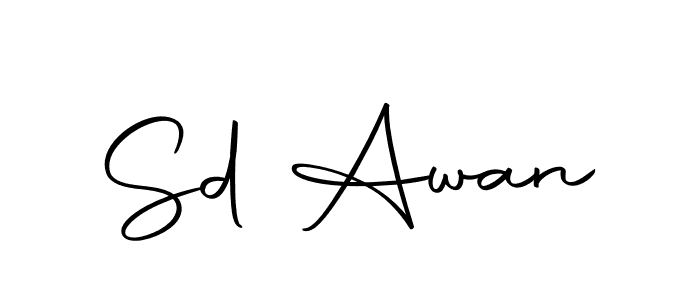 Make a beautiful signature design for name Sd Awan. Use this online signature maker to create a handwritten signature for free. Sd Awan signature style 10 images and pictures png