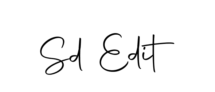 You should practise on your own different ways (Autography-DOLnW) to write your name (Sd Edit) in signature. don't let someone else do it for you. Sd Edit signature style 10 images and pictures png