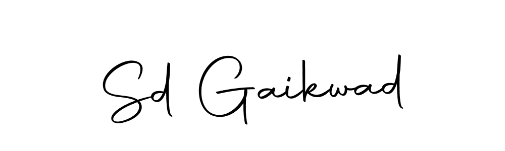 How to make Sd Gaikwad signature? Autography-DOLnW is a professional autograph style. Create handwritten signature for Sd Gaikwad name. Sd Gaikwad signature style 10 images and pictures png