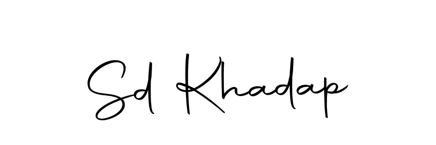 Similarly Autography-DOLnW is the best handwritten signature design. Signature creator online .You can use it as an online autograph creator for name Sd Khadap. Sd Khadap signature style 10 images and pictures png