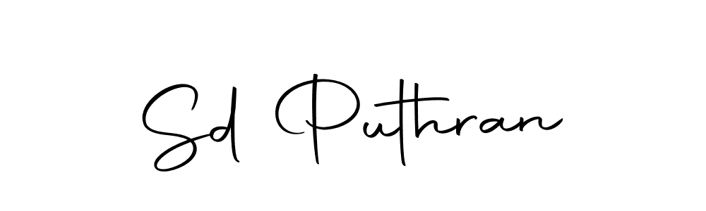 Create a beautiful signature design for name Sd Puthran. With this signature (Autography-DOLnW) fonts, you can make a handwritten signature for free. Sd Puthran signature style 10 images and pictures png