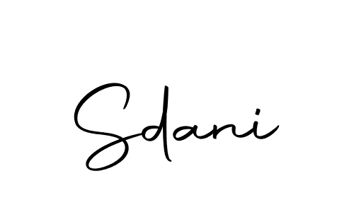 Design your own signature with our free online signature maker. With this signature software, you can create a handwritten (Autography-DOLnW) signature for name Sdani. Sdani signature style 10 images and pictures png