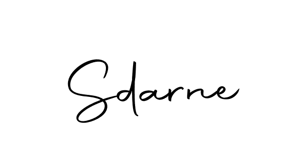 Create a beautiful signature design for name Sdarne. With this signature (Autography-DOLnW) fonts, you can make a handwritten signature for free. Sdarne signature style 10 images and pictures png