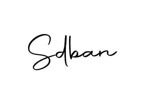 if you are searching for the best signature style for your name Sdban. so please give up your signature search. here we have designed multiple signature styles  using Autography-DOLnW. Sdban signature style 10 images and pictures png