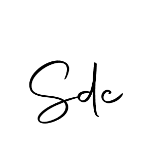 Use a signature maker to create a handwritten signature online. With this signature software, you can design (Autography-DOLnW) your own signature for name Sdc. Sdc signature style 10 images and pictures png