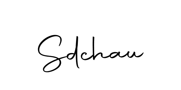 if you are searching for the best signature style for your name Sdchau. so please give up your signature search. here we have designed multiple signature styles  using Autography-DOLnW. Sdchau signature style 10 images and pictures png