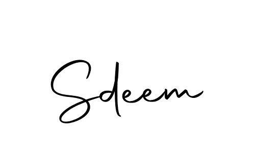 How to make Sdeem signature? Autography-DOLnW is a professional autograph style. Create handwritten signature for Sdeem name. Sdeem signature style 10 images and pictures png