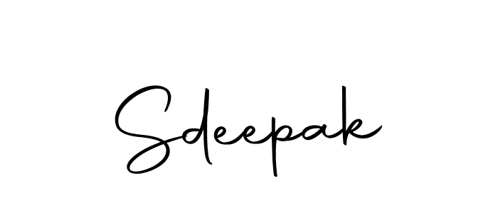 Design your own signature with our free online signature maker. With this signature software, you can create a handwritten (Autography-DOLnW) signature for name Sdeepak. Sdeepak signature style 10 images and pictures png
