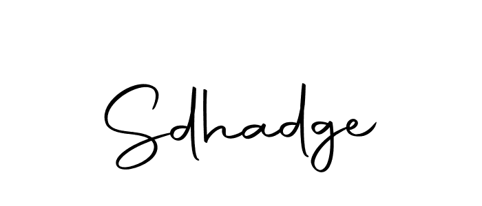 The best way (Autography-DOLnW) to make a short signature is to pick only two or three words in your name. The name Sdhadge include a total of six letters. For converting this name. Sdhadge signature style 10 images and pictures png