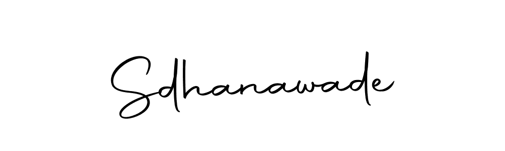 How to make Sdhanawade name signature. Use Autography-DOLnW style for creating short signs online. This is the latest handwritten sign. Sdhanawade signature style 10 images and pictures png