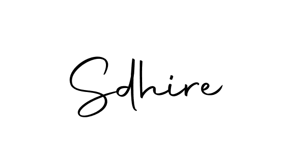 Design your own signature with our free online signature maker. With this signature software, you can create a handwritten (Autography-DOLnW) signature for name Sdhire. Sdhire signature style 10 images and pictures png