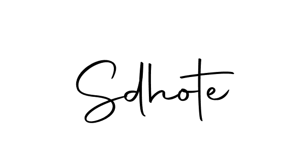 Make a beautiful signature design for name Sdhote. Use this online signature maker to create a handwritten signature for free. Sdhote signature style 10 images and pictures png