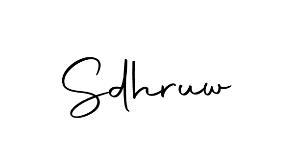 Make a beautiful signature design for name Sdhruw. With this signature (Autography-DOLnW) style, you can create a handwritten signature for free. Sdhruw signature style 10 images and pictures png