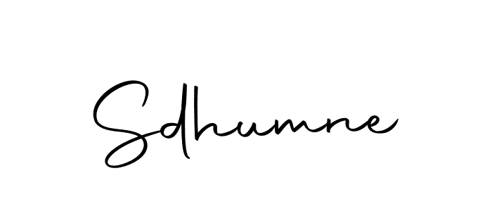How to make Sdhumne signature? Autography-DOLnW is a professional autograph style. Create handwritten signature for Sdhumne name. Sdhumne signature style 10 images and pictures png