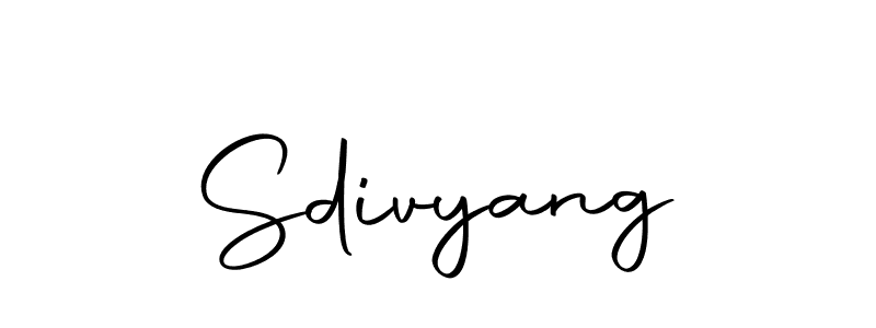 How to make Sdivyang signature? Autography-DOLnW is a professional autograph style. Create handwritten signature for Sdivyang name. Sdivyang signature style 10 images and pictures png