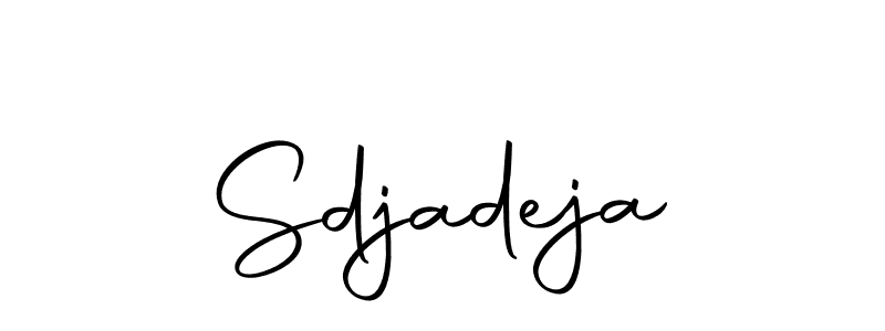 Make a beautiful signature design for name Sdjadeja. With this signature (Autography-DOLnW) style, you can create a handwritten signature for free. Sdjadeja signature style 10 images and pictures png