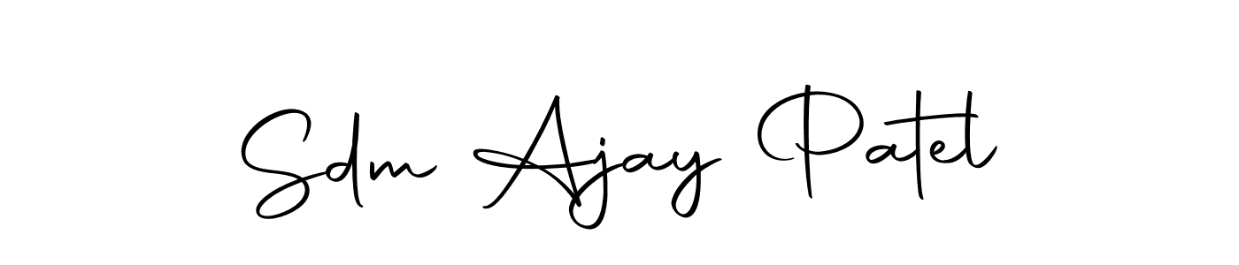 How to make Sdm Ajay Patel name signature. Use Autography-DOLnW style for creating short signs online. This is the latest handwritten sign. Sdm Ajay Patel signature style 10 images and pictures png