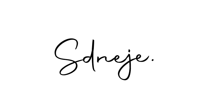 The best way (Autography-DOLnW) to make a short signature is to pick only two or three words in your name. The name Sdneje. include a total of six letters. For converting this name. Sdneje. signature style 10 images and pictures png