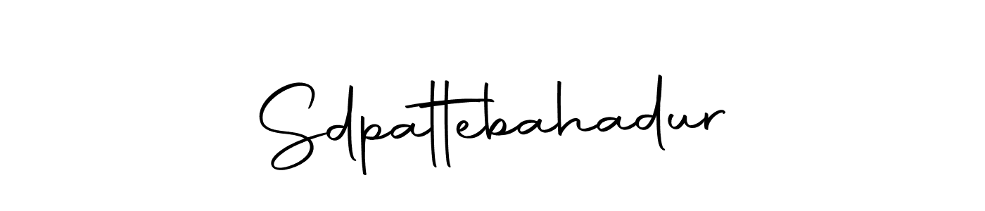 You should practise on your own different ways (Autography-DOLnW) to write your name (Sdpattebahadur) in signature. don't let someone else do it for you. Sdpattebahadur signature style 10 images and pictures png