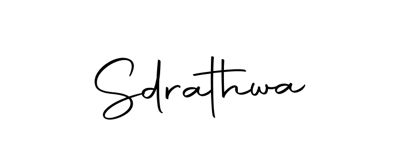 How to make Sdrathwa name signature. Use Autography-DOLnW style for creating short signs online. This is the latest handwritten sign. Sdrathwa signature style 10 images and pictures png