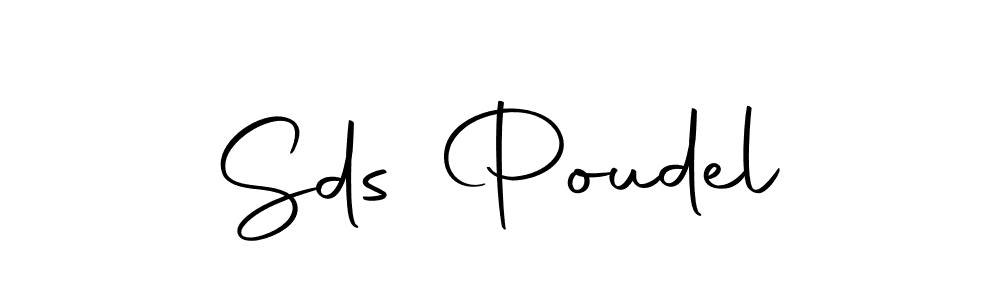 How to make Sds Poudel signature? Autography-DOLnW is a professional autograph style. Create handwritten signature for Sds Poudel name. Sds Poudel signature style 10 images and pictures png