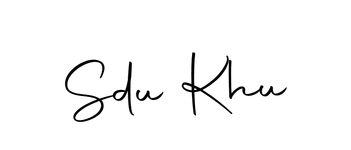 Design your own signature with our free online signature maker. With this signature software, you can create a handwritten (Autography-DOLnW) signature for name Sdu Khu. Sdu Khu signature style 10 images and pictures png