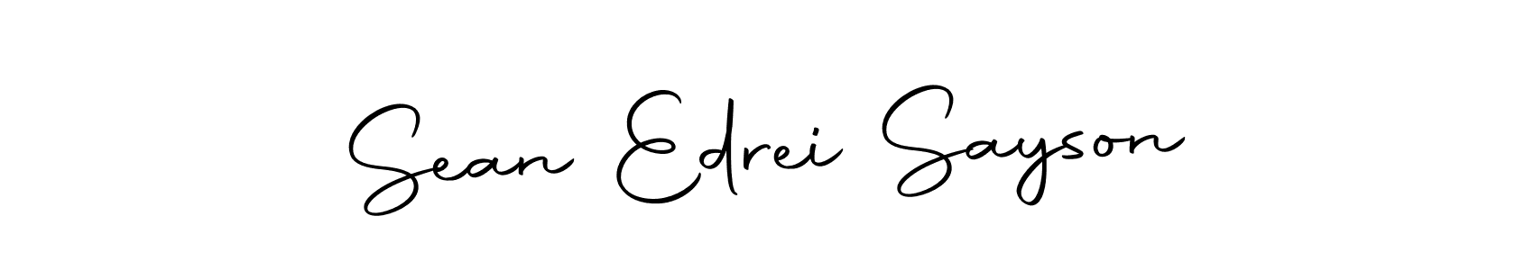 Also You can easily find your signature by using the search form. We will create Sean Edrei Sayson name handwritten signature images for you free of cost using Autography-DOLnW sign style. Sean Edrei Sayson signature style 10 images and pictures png